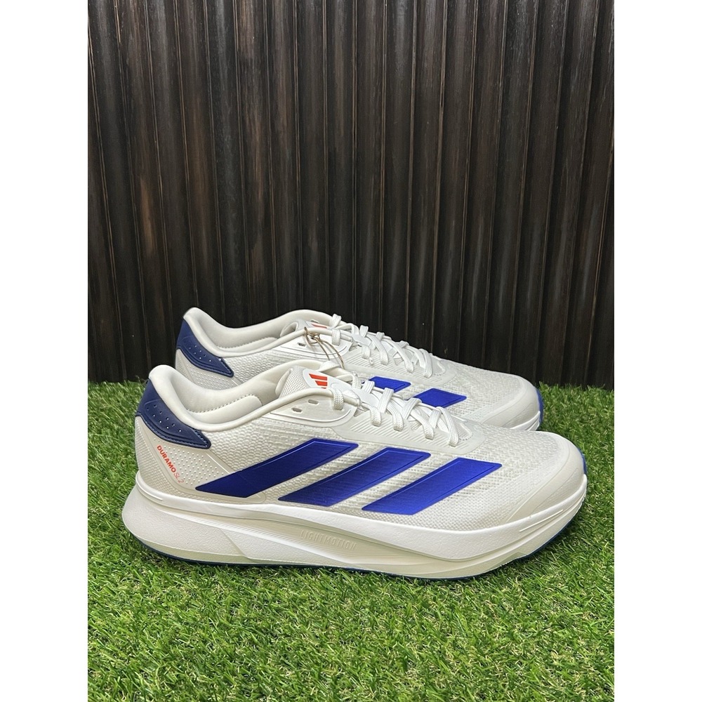 Size 11.5 - adidas Duramo SL 2.0 White Lucid Blue Mens JS4395